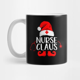 Nurse Claus Funny Christmas Gift for Nurses Mug